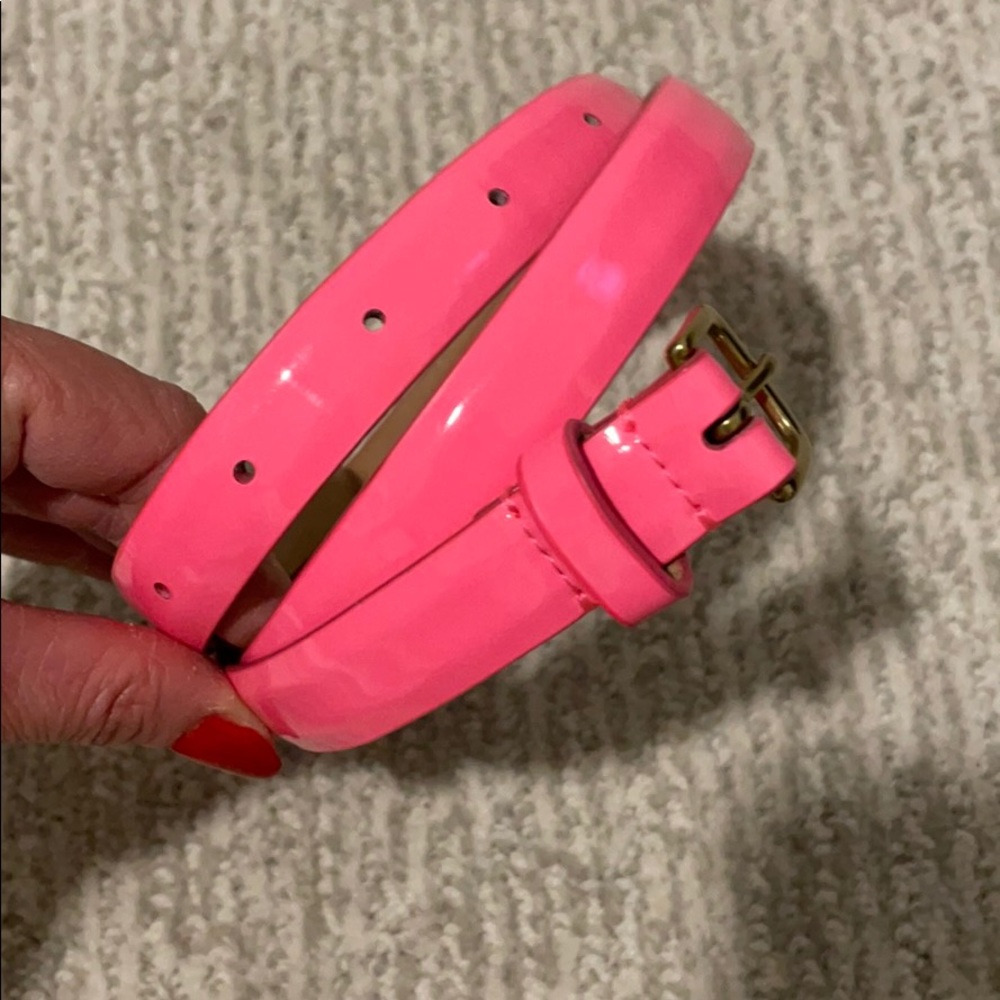 Hot Neon Pink J Crew belt